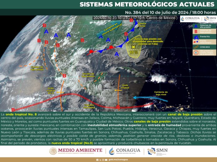 Michoacán, se esperan fuertes lluvias