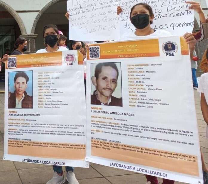 ZAMORA Familiares de desaparecidos se manifiestan en Zamora contra la Policía Municipal (10)