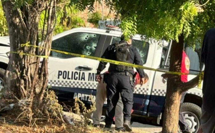 Emboscada a la policía en Apatzingán