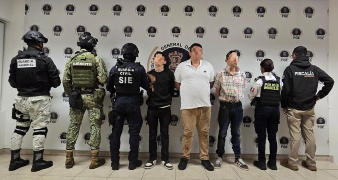 Michoacán, detenidos en operativo policiaco