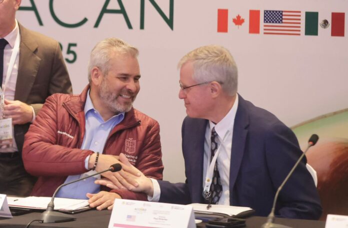 Alianza comercial reforzada entre México, EU y Canadá: Bedolla