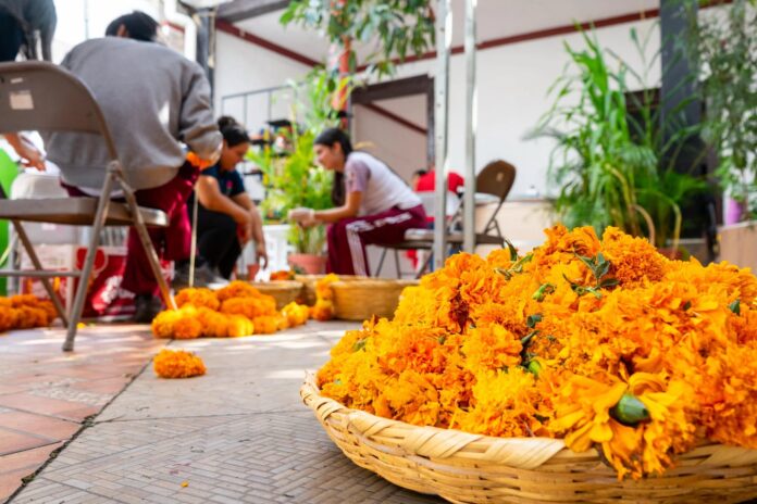 PREPARATIVOS PARA EL FESTIVAL DE VELAS EN URUAPAN