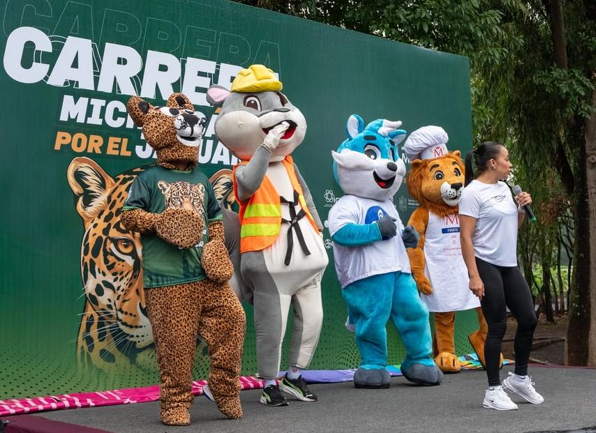 Más de 600 personas corren por el jaguar en Morelia