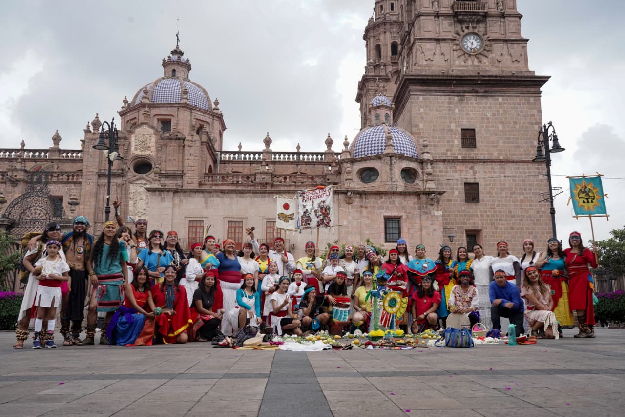 Celebran la veintena de Tóxcatl con ceremonia ancestral en Morelia