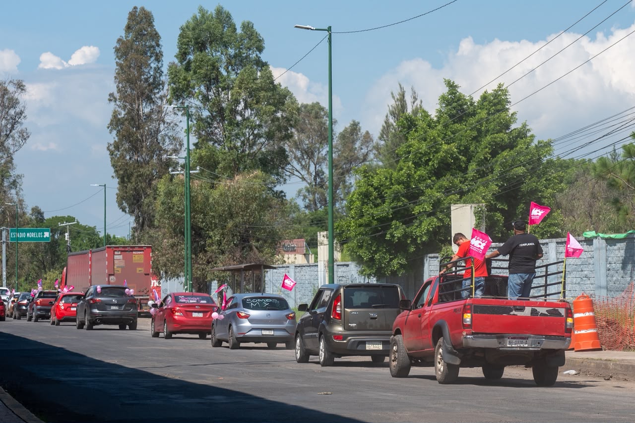 Somos México celebra registro como partido con caravana en Morelia