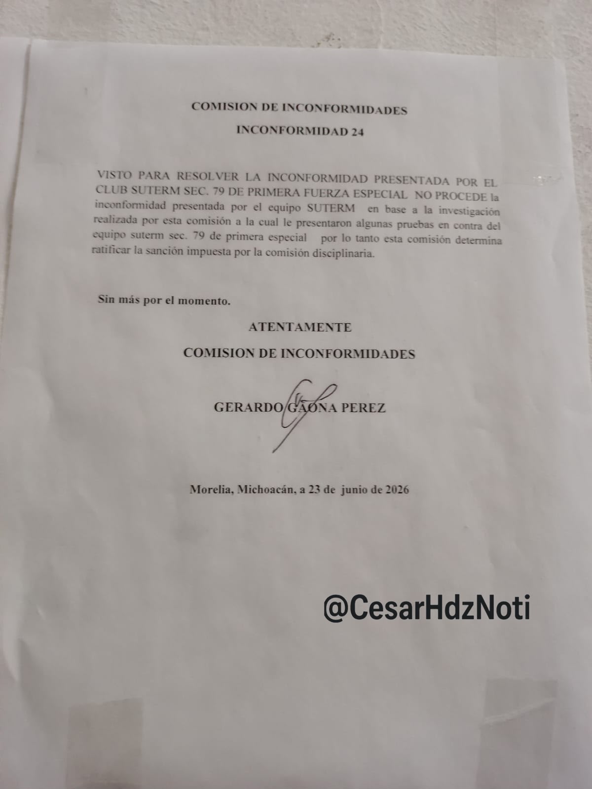 Irregularidades en Liga Municipal de Morelia; presidente responde: Reglamento es parejo