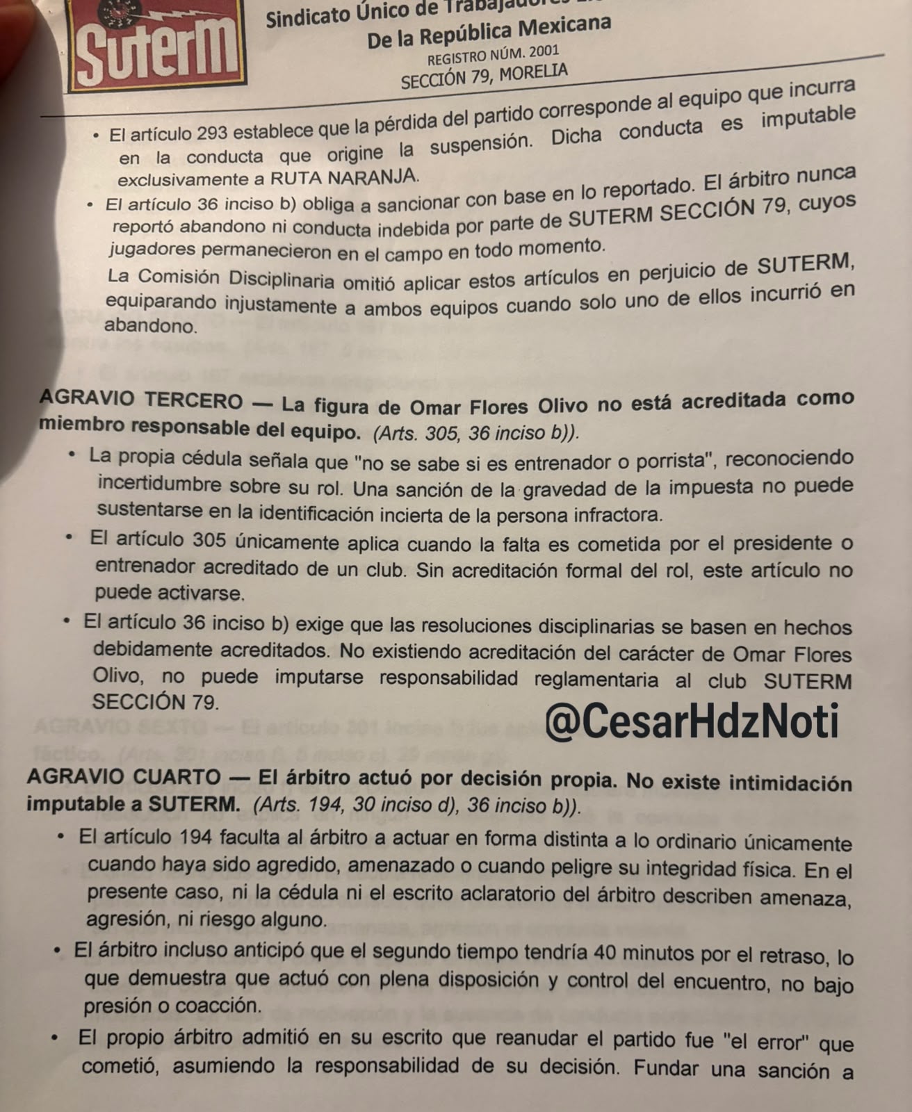 Irregularidades en Liga Municipal de Morelia; presidente responde: Reglamento es parejo