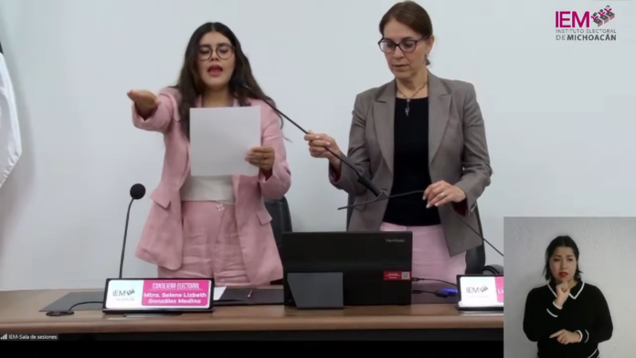 Asume la Presidencia Provisional del IEM Selene Lizbeth González Medina
