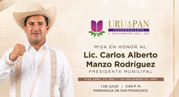 Anuncian misa en memoria de Carlos Manzo en Uruapan