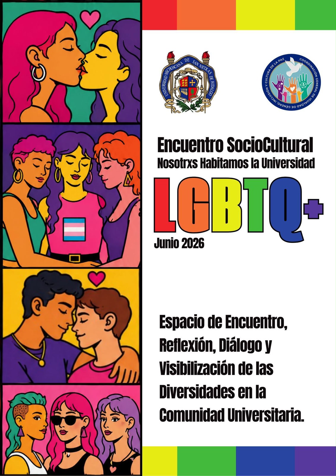 UMSNH realizará Encuentro Sociocultural LGBTQ+ 2026