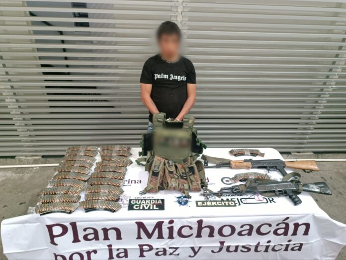 Tras repeler agresión, detienen a dos hombres en Queréndaro