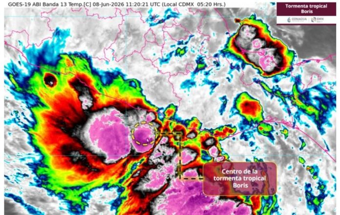 Tormenta Tropical Boris Mantiene Potencial de Lluvias Intensas
