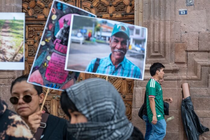 Colectivas realizan protesta antimundialista en el Centro de Morelia