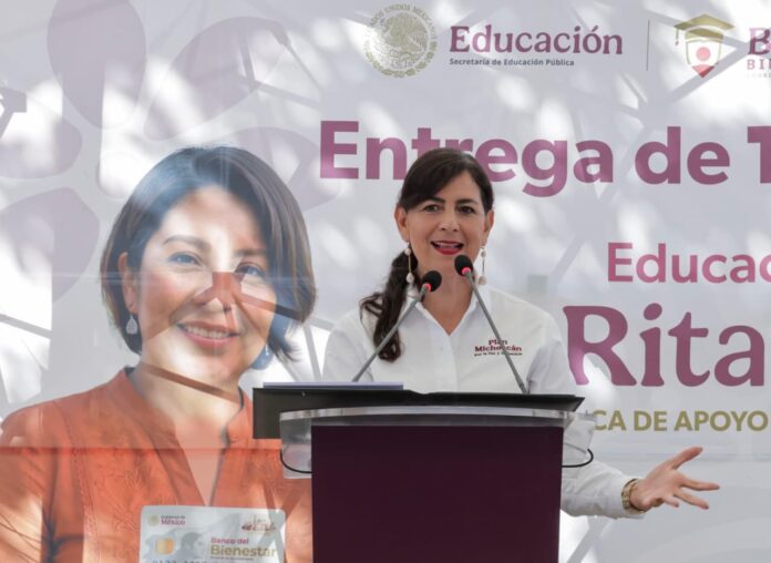 Beca Rita Cetina a más de 300 mil estudiantes: Gabriela Molina