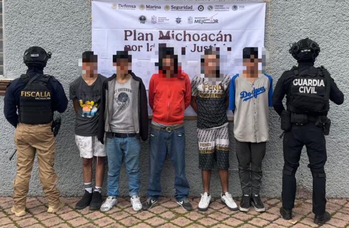5 hombres detenidos tras cateo en inmueble, Morelia