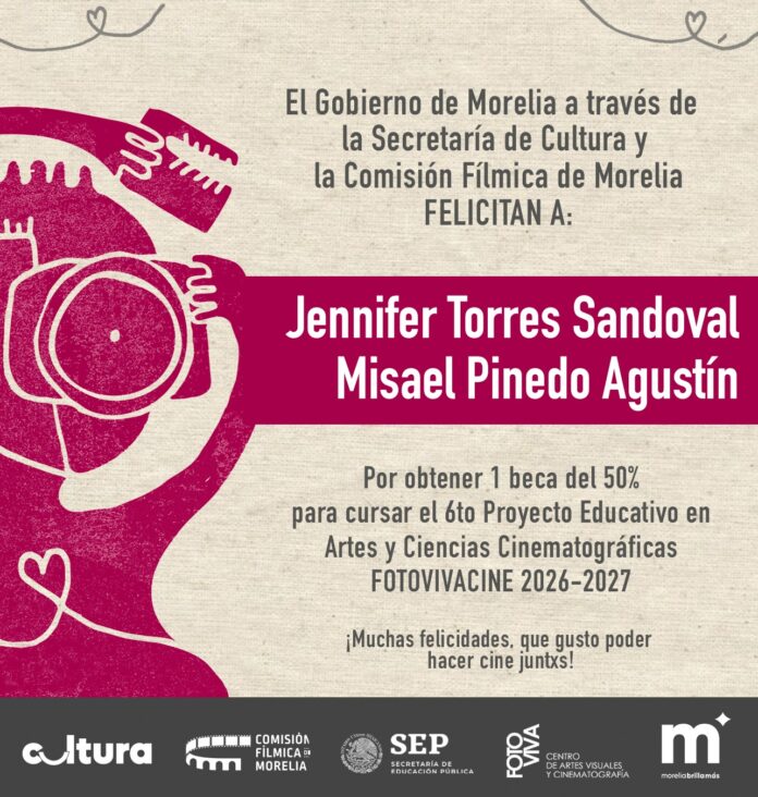 SeCultura da a conocer ganadores de becas cinematográficas