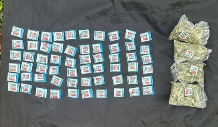 Abandonan mochila con arma, cartuchos y droga, en Zamora