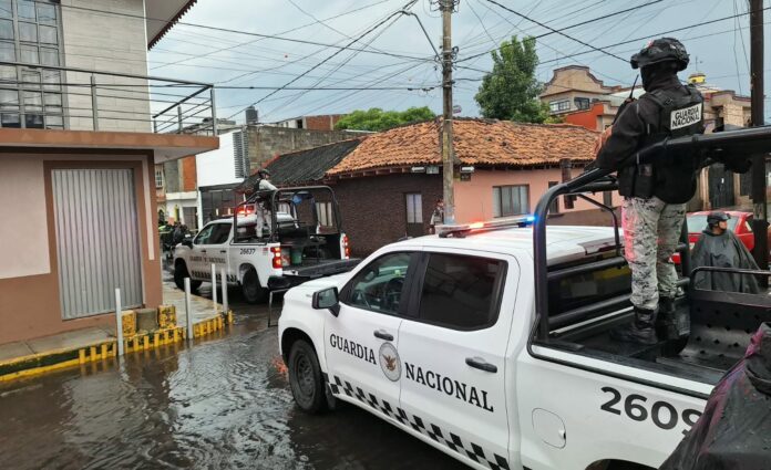Hecho de violencia a unos metros de la presidencia uruapense