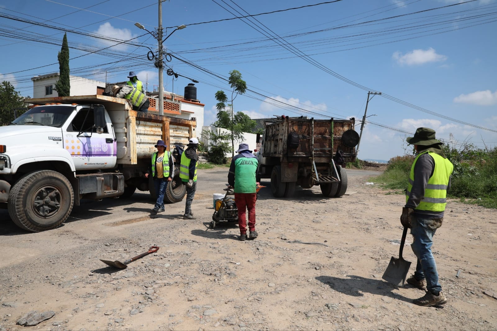 Gobierno de Morelia realiza jornadas permanentes de bacheo