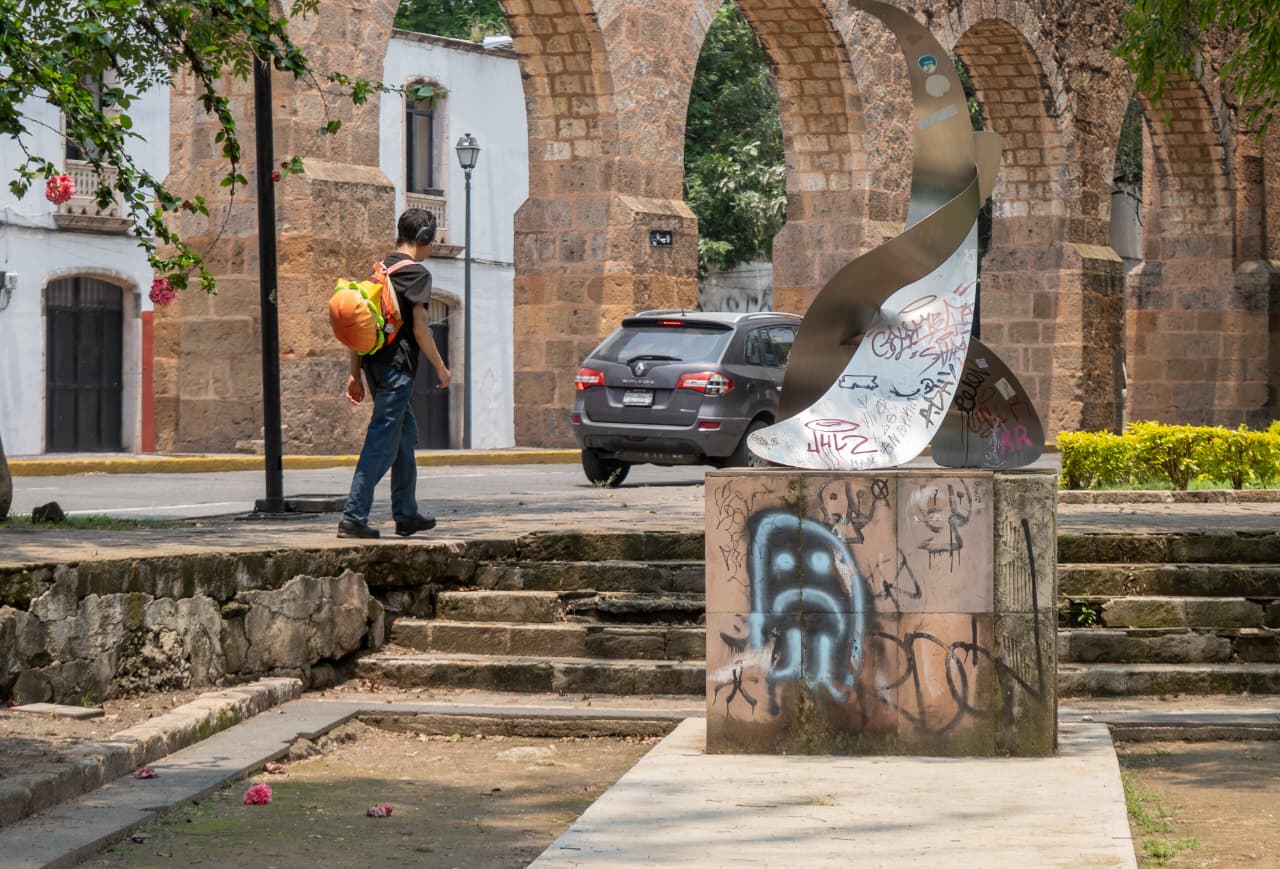 El paseo de esculturas del Bosque Cuauhtémoc, en el olvido