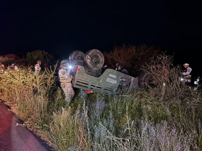Se accidenta vehículo militar en La Piedad; hay un fallecido
