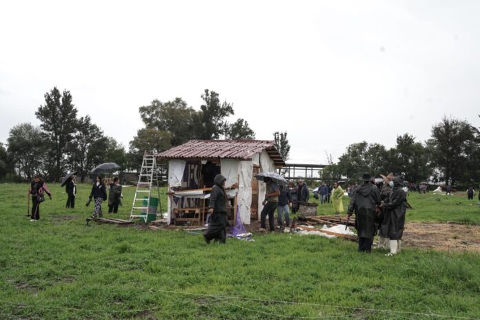 Retiran asentamiento irregular en predio del Internado La Huerta