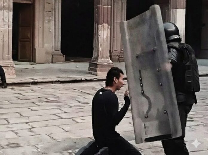 Claman 12 años de prisión y pago millonario a joven que tomó Palacio de Gobierno