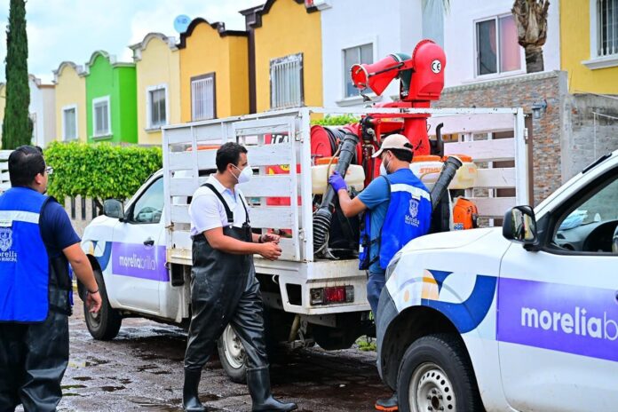 Gobierno de Morelia refuerza prevención contra el dengue