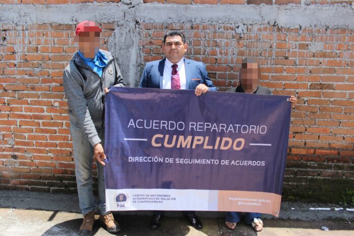 Mediante acuerdo reparatorio, restituyen inmueble a víctima Mediante acuerdo reparatorio, restituyen inmueble a víctima