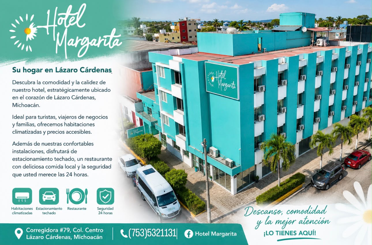 Hotel Margarita ofrece comodidad, ubicación estratégica y atención para viajeros