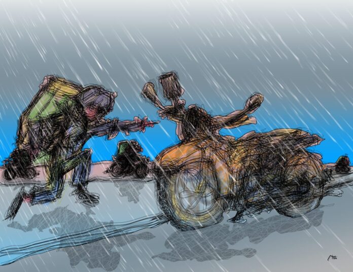 La imprudencia va en motocicleta