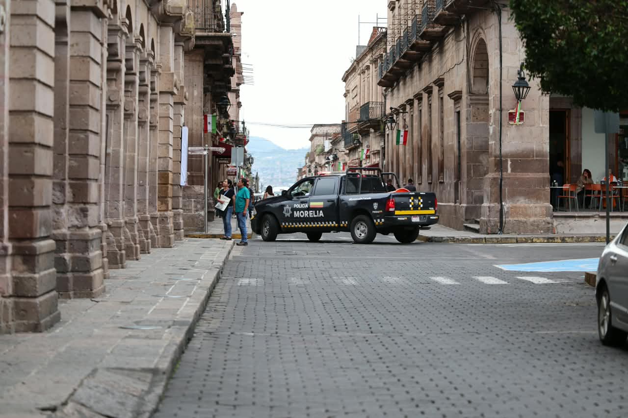 Gobierno de Morelia realiza dispositivo de orden en el centro histórico