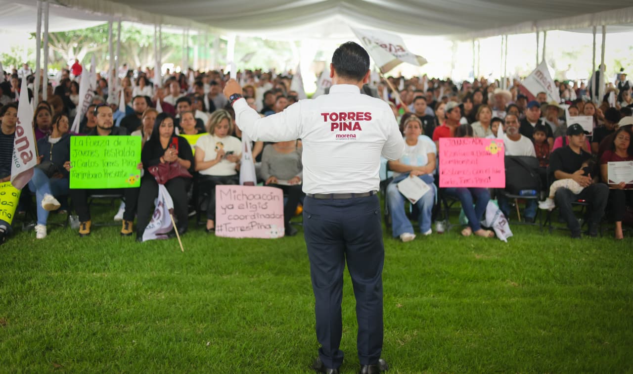 Torres Piña muestra músculo territorial con más de 2 mil liderazgos en Morelia