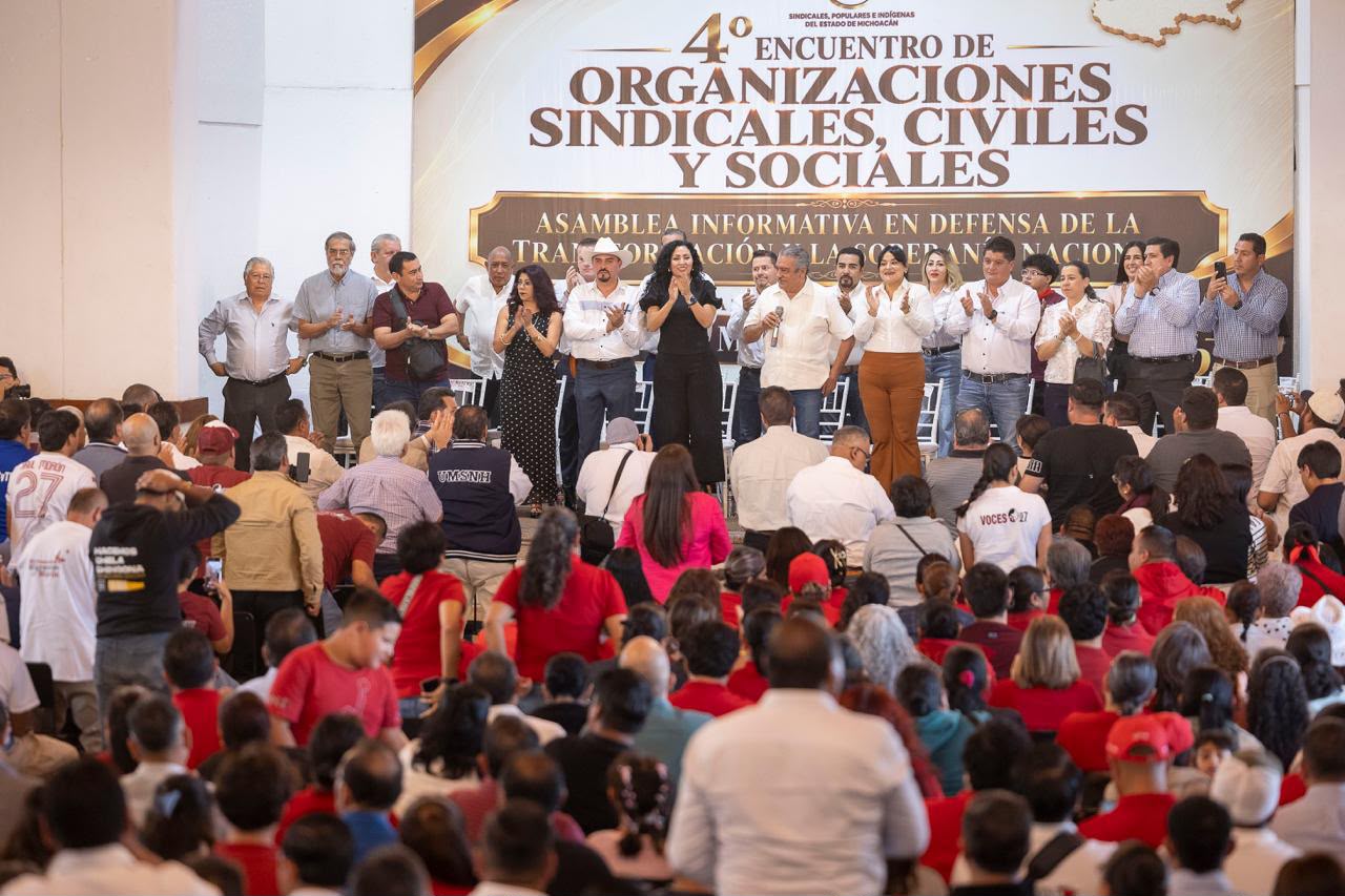 Organizaciones sindicales y sociales de Michoacán respaldan a Raúl Morón rumbo al 2027