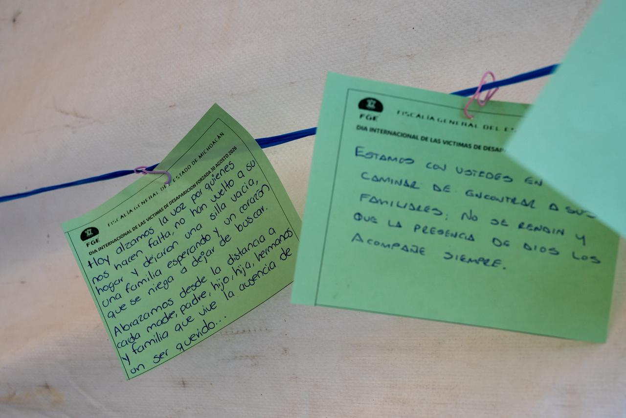 Instalan módulos para casos de desaparición en plaza Ocampo de Morelia