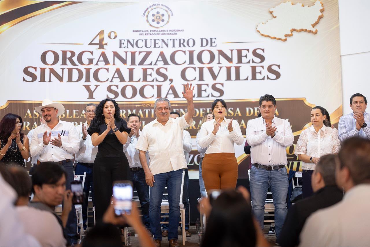 Organizaciones sindicales y sociales de Michoacán respaldan a Raúl Morón rumbo al 2027