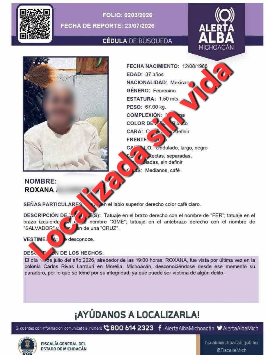 Dos mujeres reportadas como desaparecidas son localizadas sin vida en Taretan y Morelia