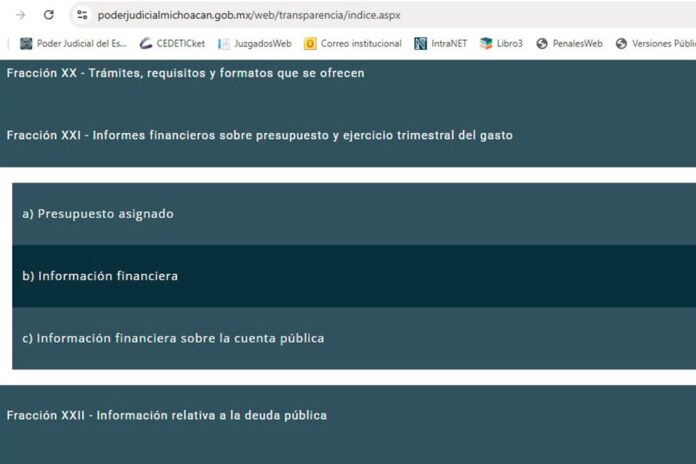 Poder Judicial garantiza transparencia en recursos públicos