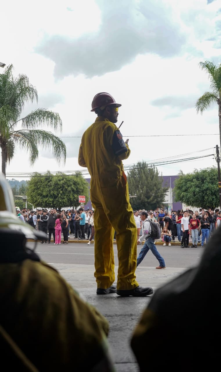 Siete minutos para evacuar: Morelia mide capacidad de respuesta ante una emergencia