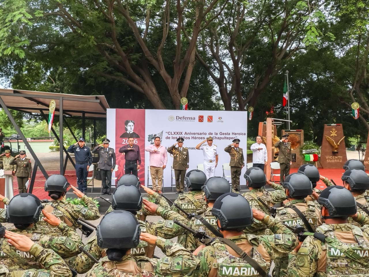 Autoridades conmemoran 179º Aniversario de la Gesta Heroica de los Niños Héroes