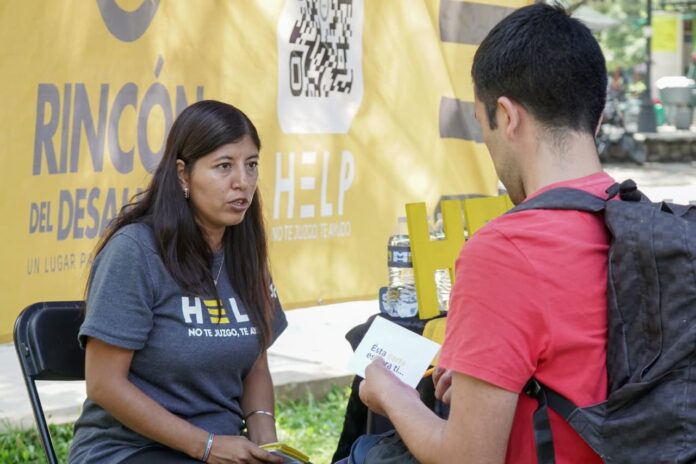 HELP lleva al Bosque Cuauhtémoc un mensaje de apoyo para prevenir el suicidio