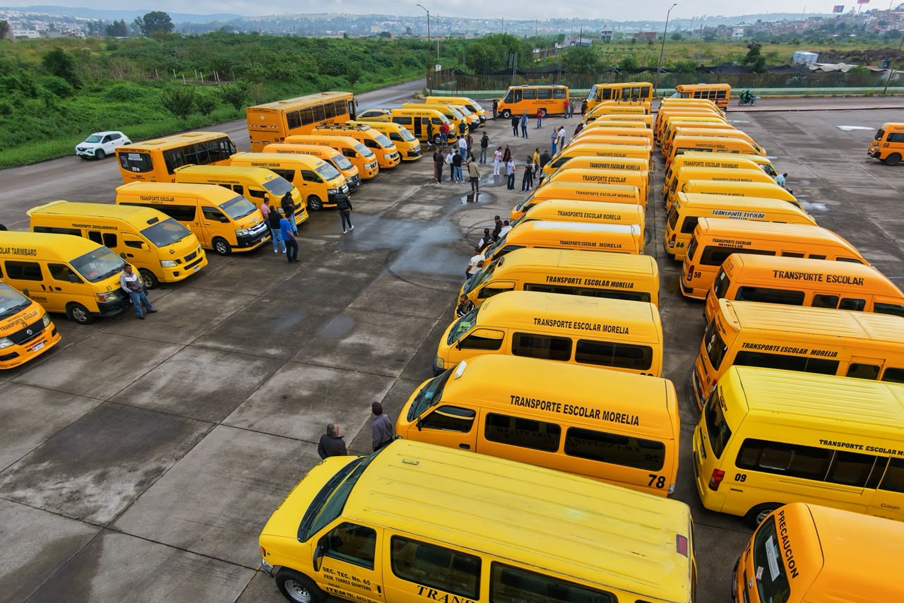 Revisan unidades de transporte escolar para reforzar condiciones de seguridad