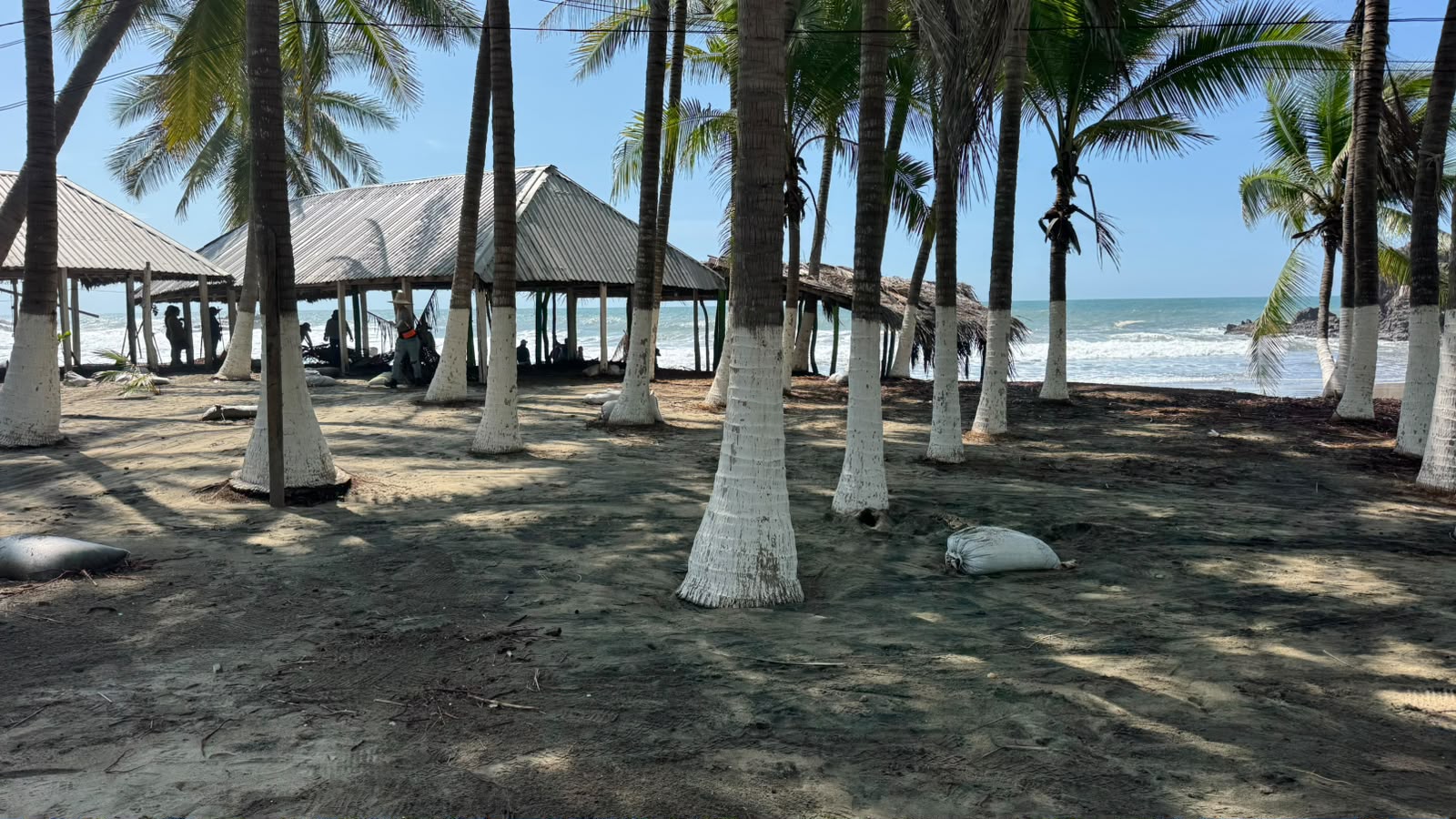 Y, en Lázaro Cárdenas: Manos que levantan las playas