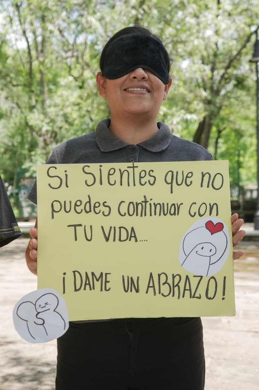HELP lleva al Bosque Cuauhtémoc un mensaje de apoyo para prevenir el suicidio