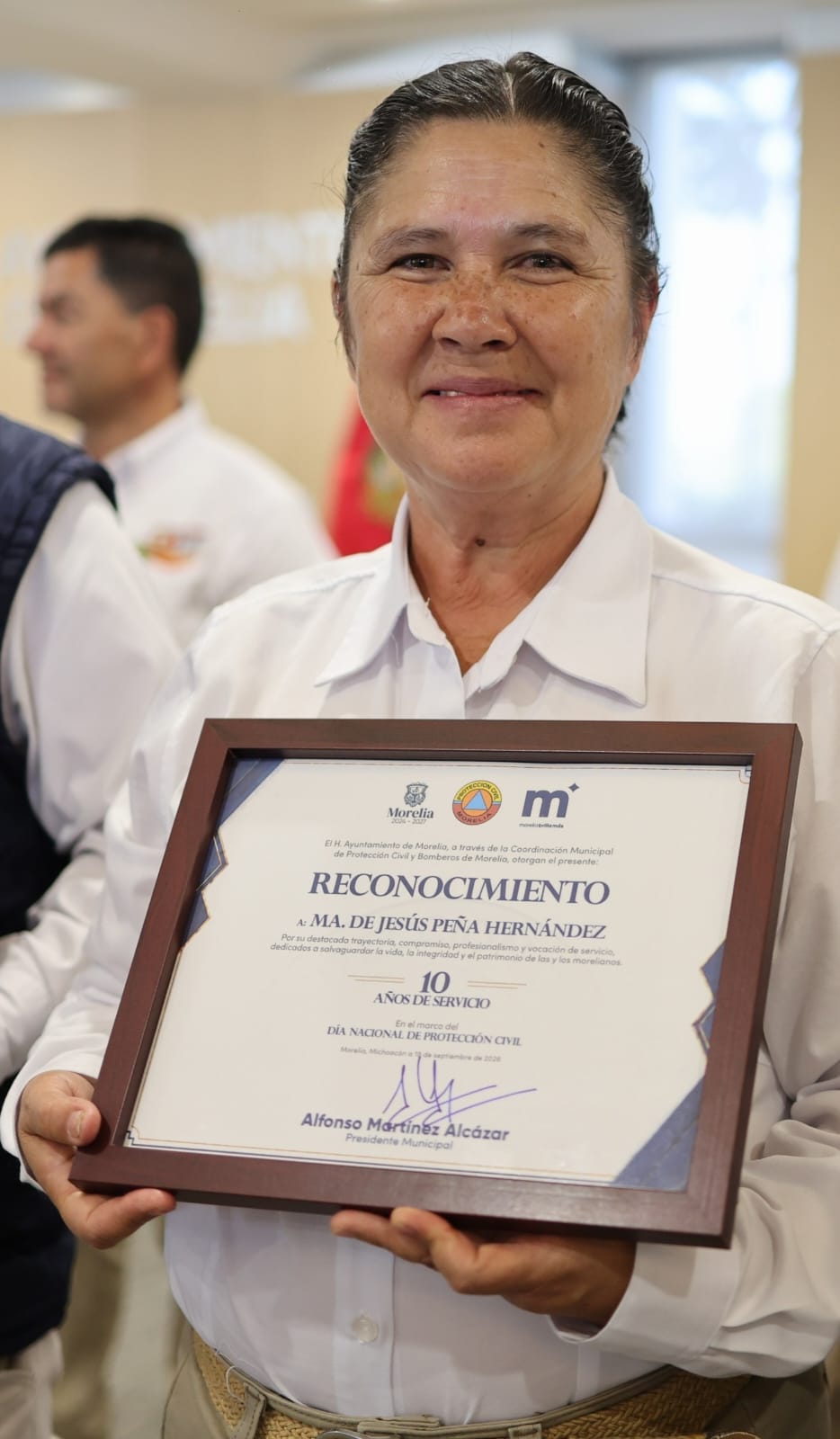 Gobierno de Morelia reconoce a elementos de Protección Civil y Bomberos