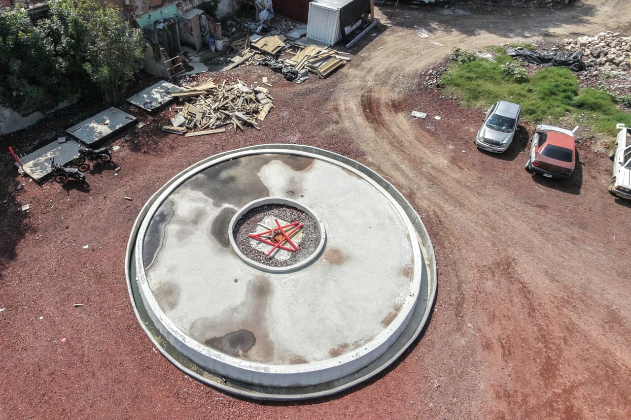 Avanza construcción del Centro Cultural y de Convenciones en la Plaza de la Paz