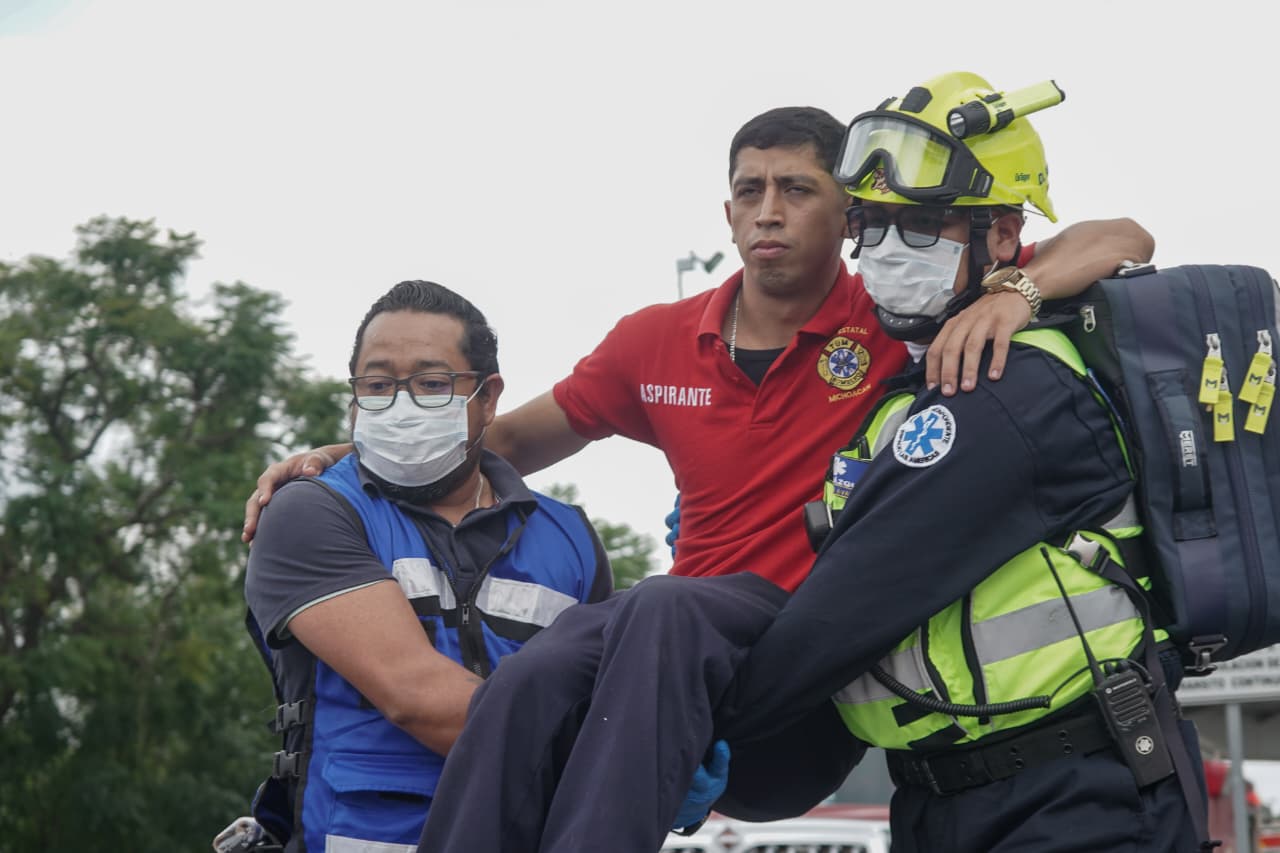 Siete minutos para evacuar: Morelia mide capacidad de respuesta ante una emergencia