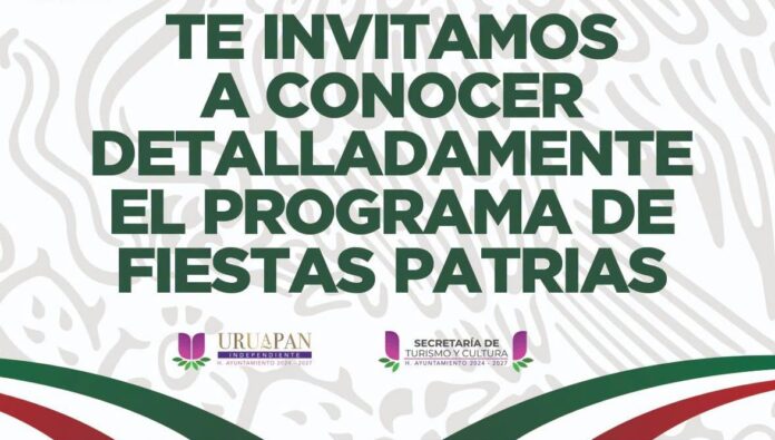 Uruapan, definen programa patrio con actividades todo el mes