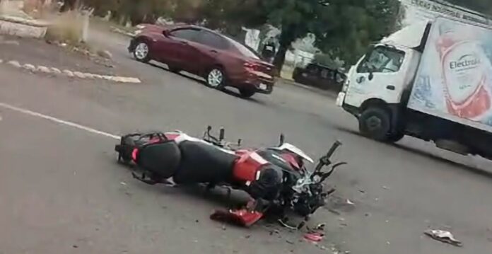 Motociclista herido tras accidente sobre la Madero Oriente, Morelia