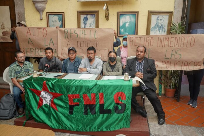 FNLS acusa represión por operativo en el Centro Histórico de Morelia